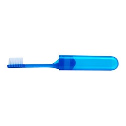 Blue Travel Toothbrushes