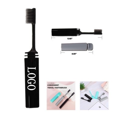 Foldable Bamboo Charcoal Toothbrush